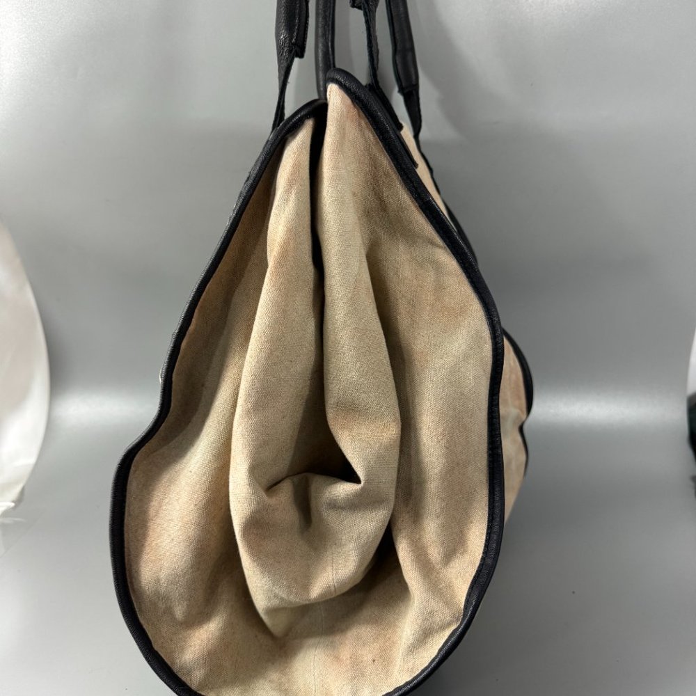 Free People Ryman Distressed Tote Studded Expendable Zipper Center - Picture 4 of 16